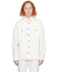 Versace - White Medusa Denim Shirt - Lyst