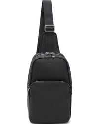BOSS - Leather Logo-Emed Sling Bag - Lyst