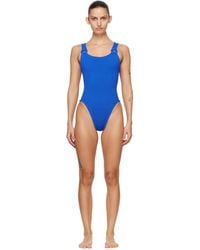 Hunza G - Tonal Hoops Domino Swimsuit - Lyst