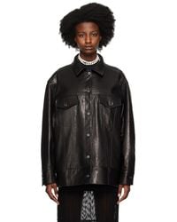 Khaite - Black 'the Grizzo' Leather Jacket - Lyst