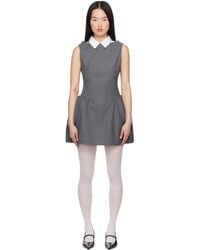 ShuShu/Tong - Shirtneck Patchwork Sleeveless Minidress - Lyst