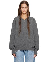 Maison Margiela - Gray Layered Sweater - Lyst