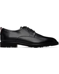 HUGO - Leather Brogue Details Derbys - Lyst