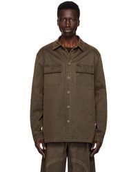 Han Kjobenhavn - Chemise brune à effet délavé - Lyst