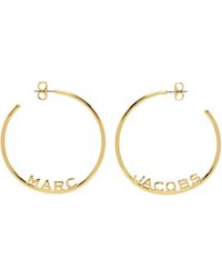 Marc Jacobs - 'the Monogram Hoops' Earrings - Lyst