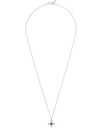 Emanuele Bicocchi - Crest & Crystal Necklace - Lyst