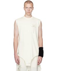 Rick Owens - T-shirt de style justaucorps blanc cassé édition champion - Lyst