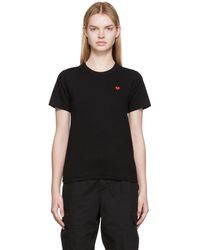 COMME DES GARÇONS PLAY - Comme Des Garçons Play Small Heart Patch T-shirt - Lyst