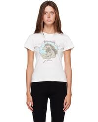 Ganni - Qixi Basic Cotton Jersey Baby Fit T-Shirt - Lyst
