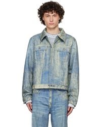 CAMPERLAB - Paint Print Denim Jacket - Lyst