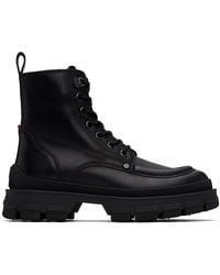 Moncler - Hevea City Leather Boots - Lyst
