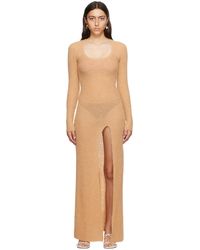 Jacquemus - Beige Le Chouchou 'la Robe Dao' Maxi Dress - Lyst