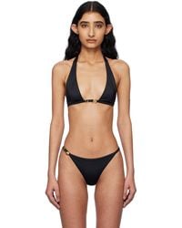 Versace - Safety Pin Bikini Top - Lyst
