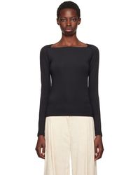 REMAIN Birger Christensen - Square Neck Long Sleeve T-Shirt - Lyst