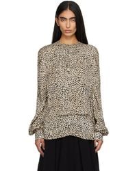 Lemaire - Printed Two Layers Blouse - Lyst