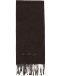 Acne Studios - Wool Logo Scarf - Lyst