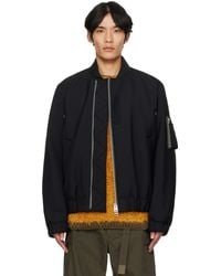 Sacai - Suiting Blouson Bomber Jacket - Lyst