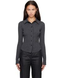mfpen - Knitted Rib Cardigan - Lyst