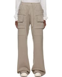 Rick Owens - Tower Creatch Wide Drawstring Cargo Pants - Lyst