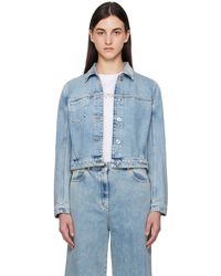 Lanvin - Short Denim Jacket - Lyst