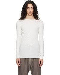 Rick Owens - Off- Temple Double Ls T-Shirt - Lyst