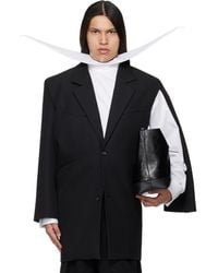Egonlab - Curved Vent Blazer - Lyst
