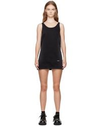 we11done - Faded Denim Minidress - Lyst