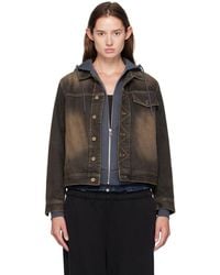 Carter Young - Overdyed Arch Denim Jacket - Lyst