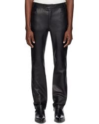 Ernest W. Baker - Straight-Fit Leather Pants - Lyst
