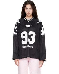 A Bathing Ape - Line Camo Multi Logo Football Jersey T-Shirt - Lyst