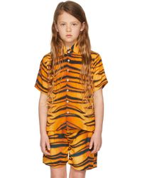 Endless Joy - キッズ｜Ssense限定 ブラック＆オレンジ Harimau 半袖シャツ - Lyst