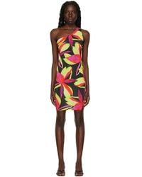 Louisa Ballou - Pink Plunge Minidress - Lyst