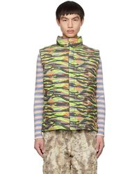 ERL - Green Camo Down Vest - Lyst