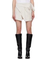 Isabel Marant - Mini-jupe berenice blanc cassé - Lyst