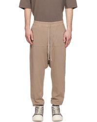 Rick Owens - Taupe Temple Drawstring Lounge Pants - Lyst