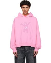 we11done - Pigment New Teddy Logo Hoodie - Lyst