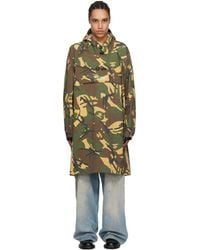 Aape By A Bathing Ape - Khaki Alpha Industries Edition Camo Hooded Rain Coat - Lyst