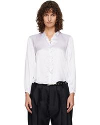 R13 - Ruffle Blouse - Lyst