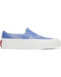 HUGO - Blue Slip-on Sneakers - Lyst