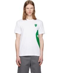 COMME DES GARÇONS PLAY - Emblem Heart' T-Shirt - Lyst