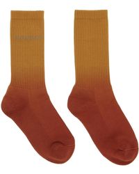 Jacquemus - Orange & Tan 'les Chaussettes Moisson' Socks - Lyst