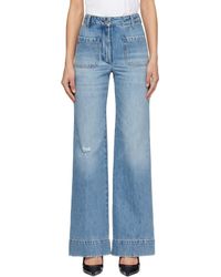 Victoria Beckham - ブルー Alina ハイウエスト ジーンズ - Lyst