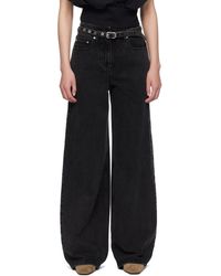 3.1 Phillip Lim - Wide Leg Belted Jeans - Lyst