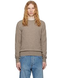 The Row - Cashmere Crewneck Garter Stitch Sweater - Lyst