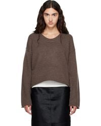 Loulou de Saison - Derry Lds U Neck Cashmere Sweater - Lyst