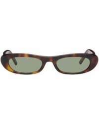 Saint Laurent - Tortoiseshell Sl 557 Shade Sunglasses - Lyst
