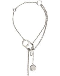 Acne Studios - Silver Can Puller Necklace - Lyst