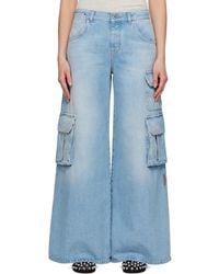 Off-White c/o Virgil Abloh - Wide-Leg Denim Jeans - Lyst