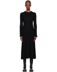 Loulou de Saison - ブラック Hobas ニット ミディアムワンピース - Lyst