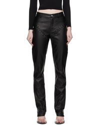 Miaou - Hannah Jewett Edition Jet Faux-leather Trousers - Lyst